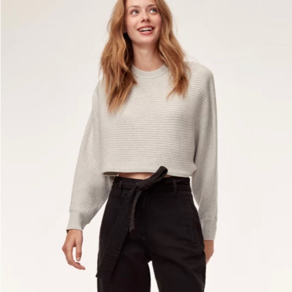 Aritzia Wilfred Logan cropped sweater